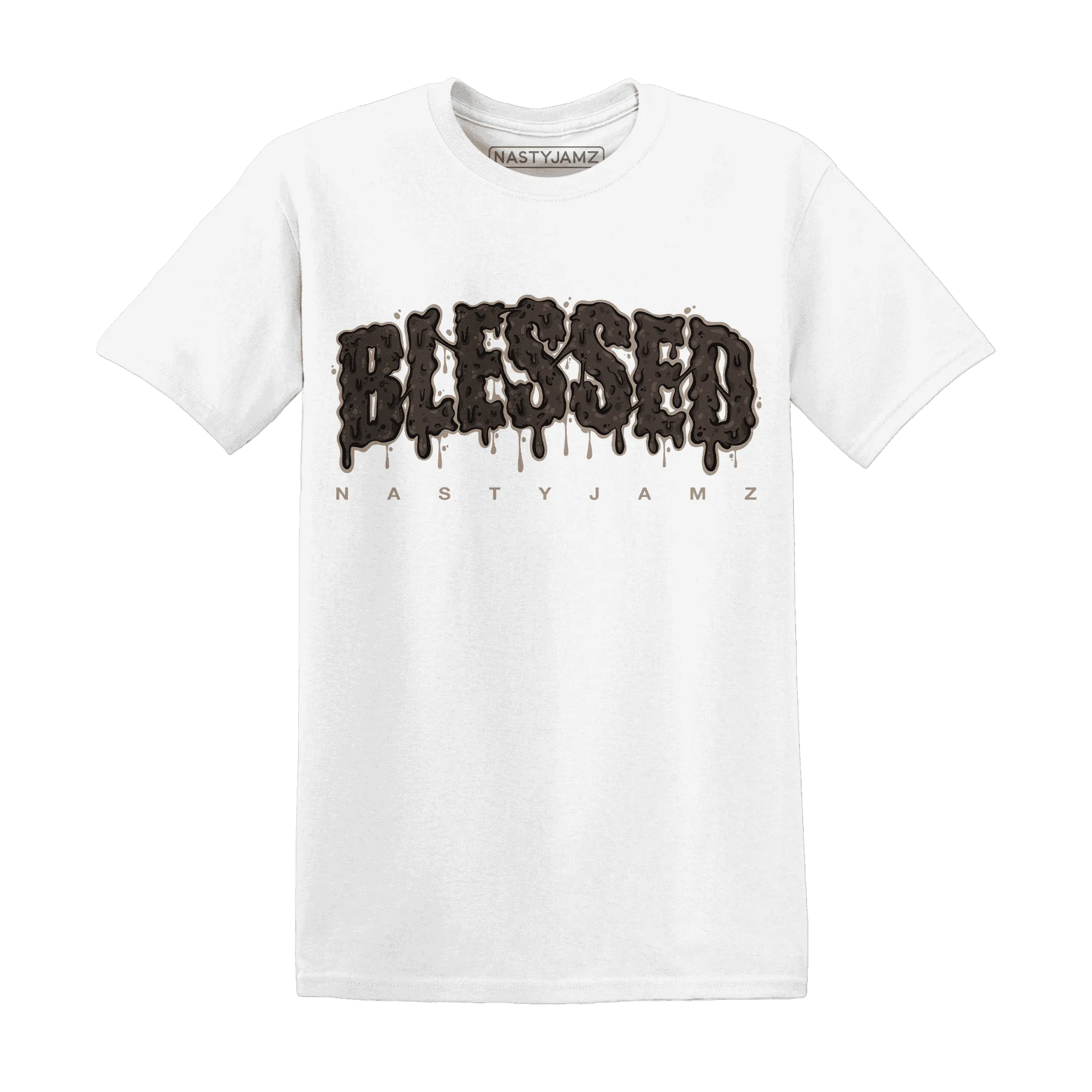 Dunk-Low-Baroque-Brown-T-Shirt-Match-Blessed-Text