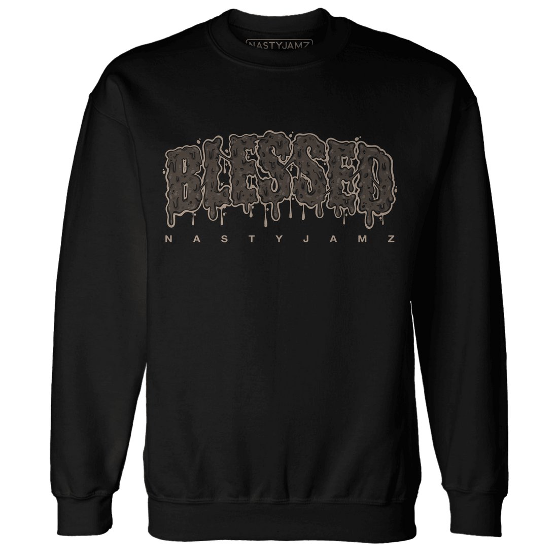 Dunk Low Baroque Brown Sweatshirt Match Blessed Text - NastyJamz