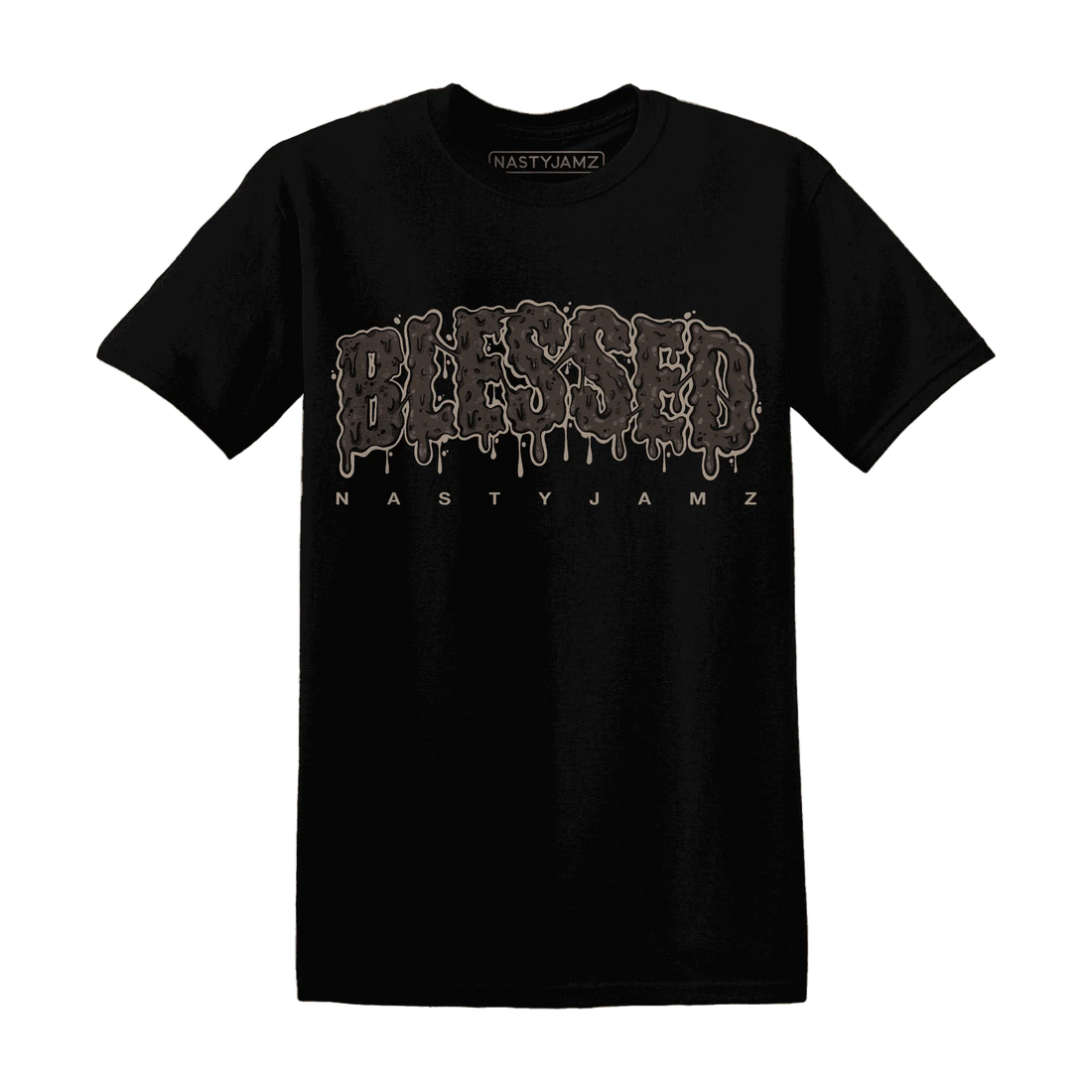 Dunk-Low-Baroque-Brown-T-Shirt-Match-Blessed-Text