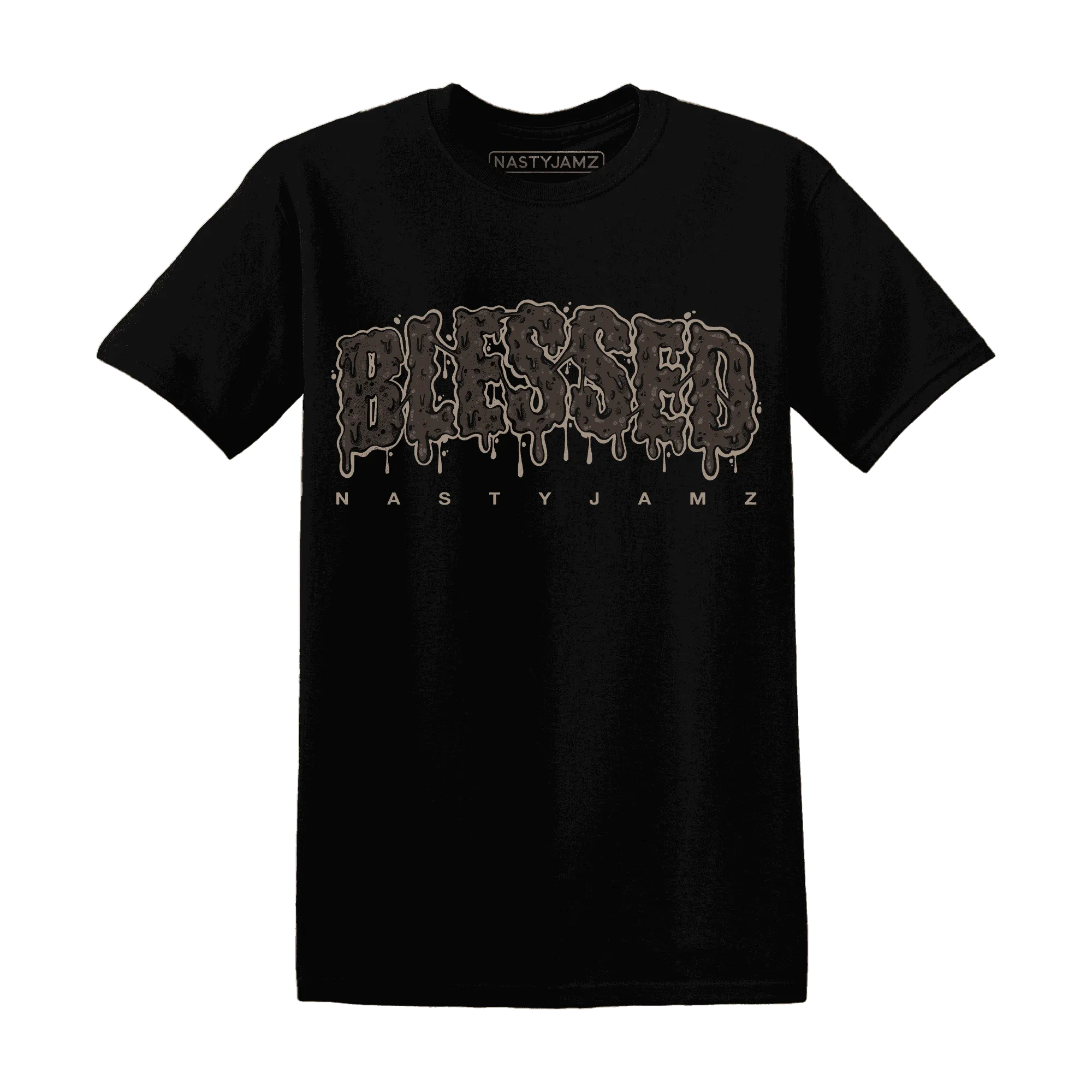 Dunk-Low-Baroque-Brown-T-Shirt-Match-Blessed-Text