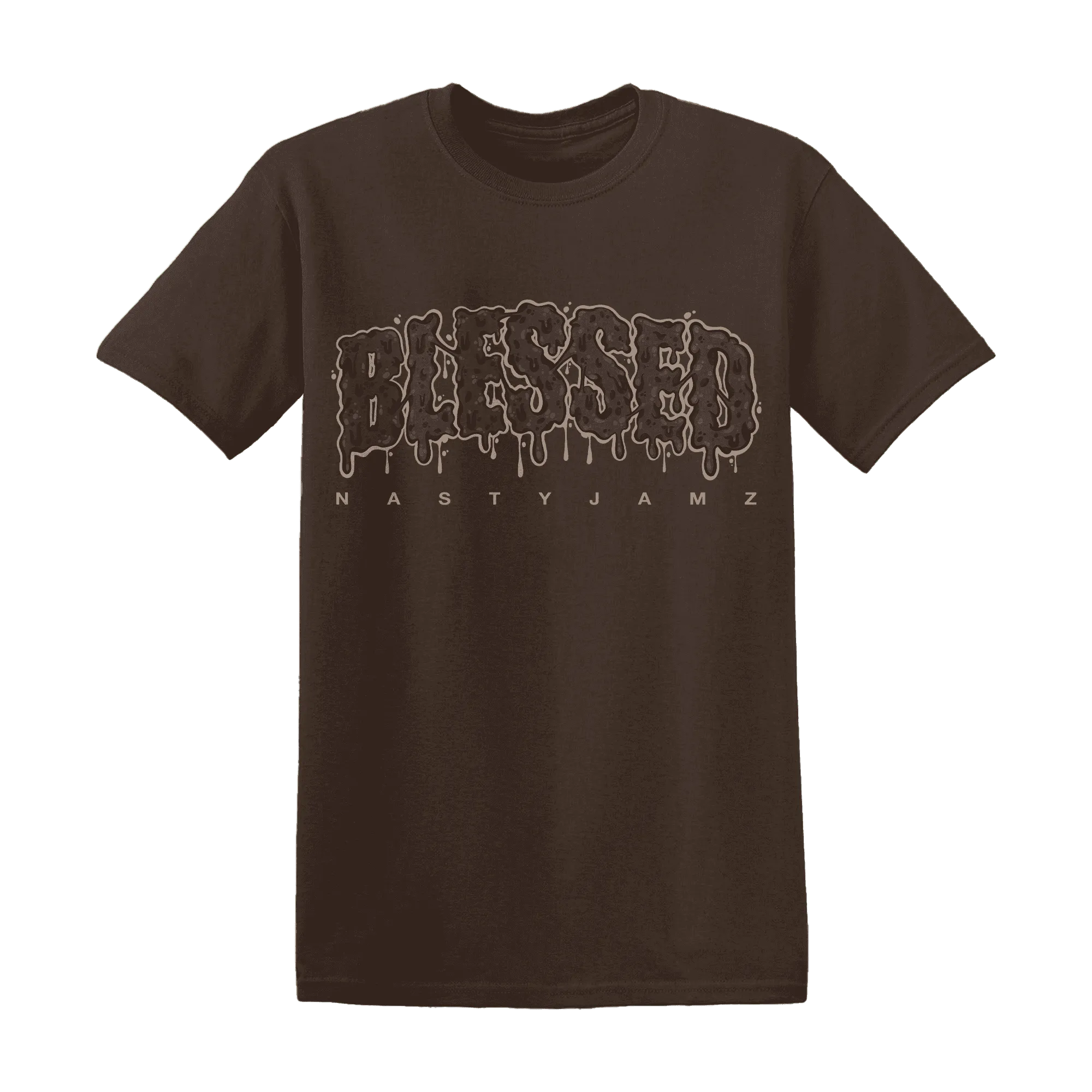 Dunk-Low-Baroque-Brown-T-Shirt-Match-Blessed-Text