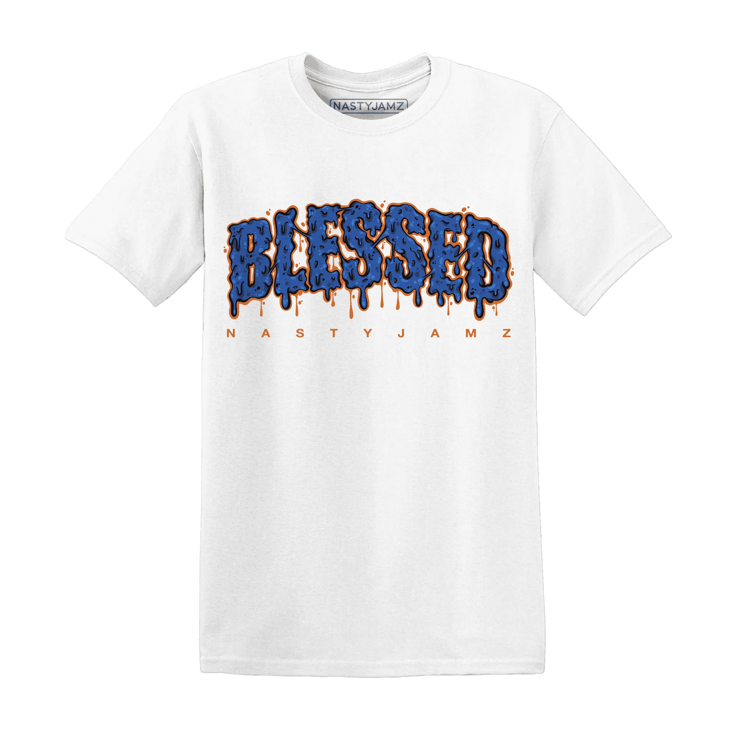 Dunk-Low-Knicks-T-Shirt-Match-Blessed-Text