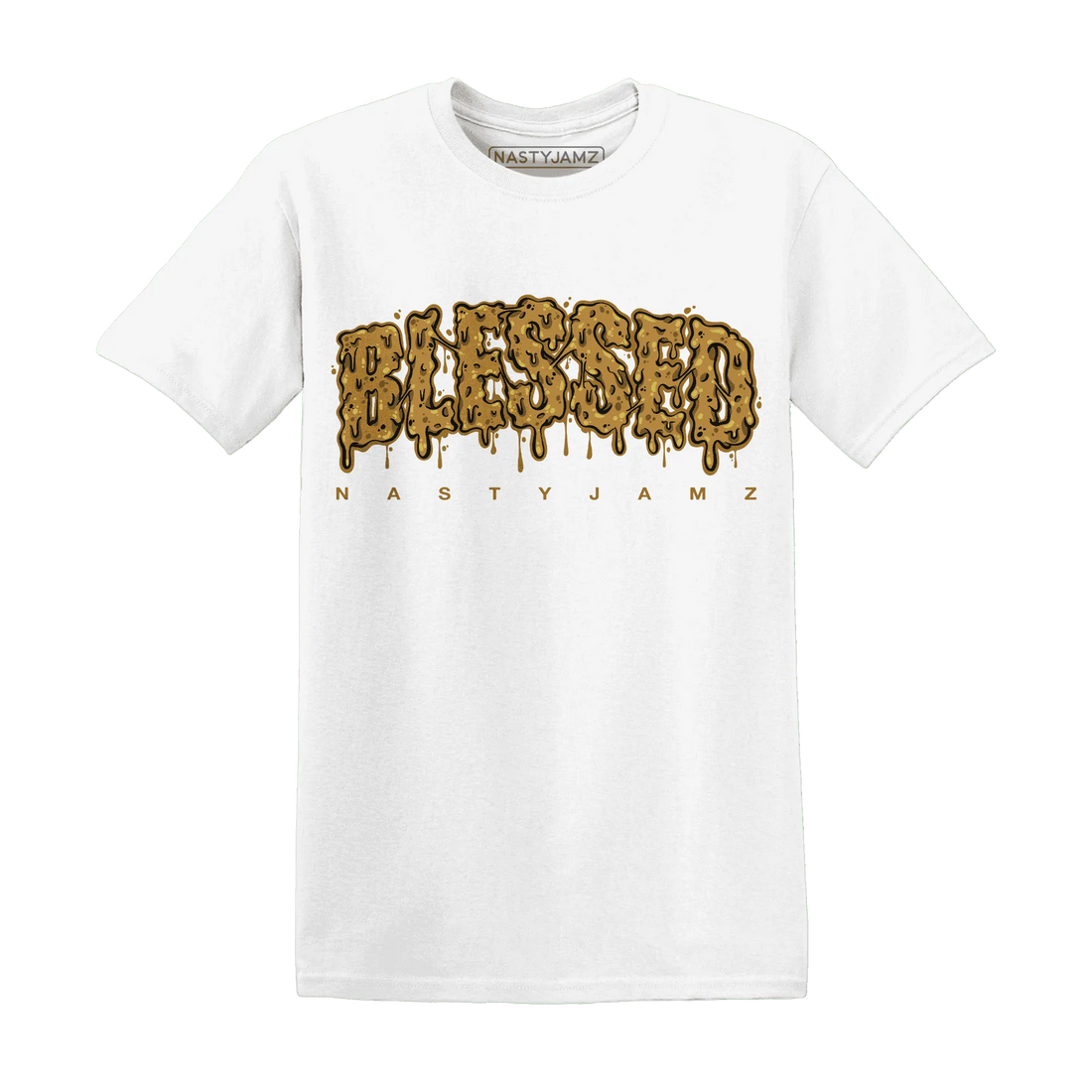 Wheat-13s-T-Shirt-Match-Blessed-Text