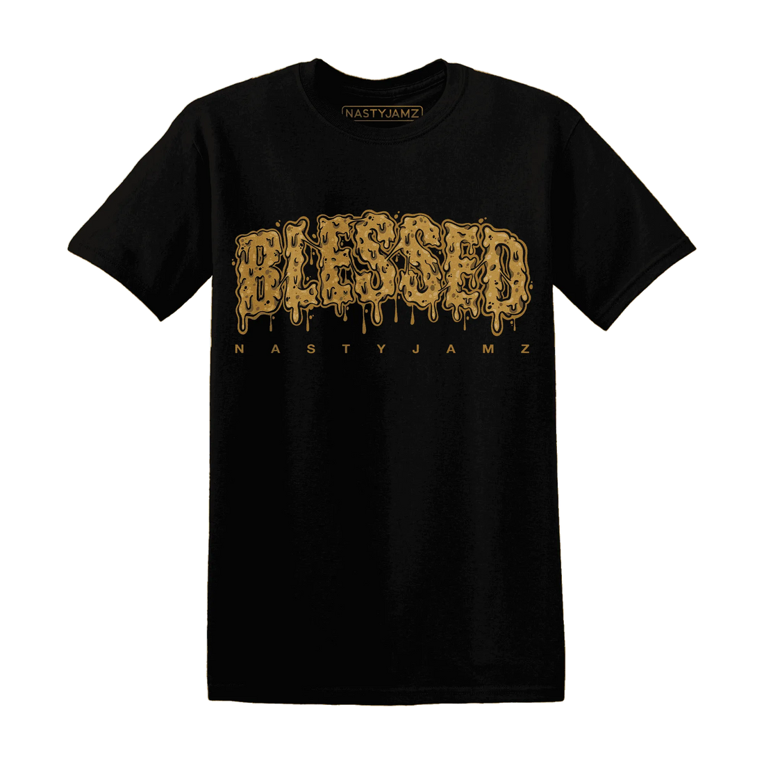 Wheat-13s-T-Shirt-Match-Blessed-Text