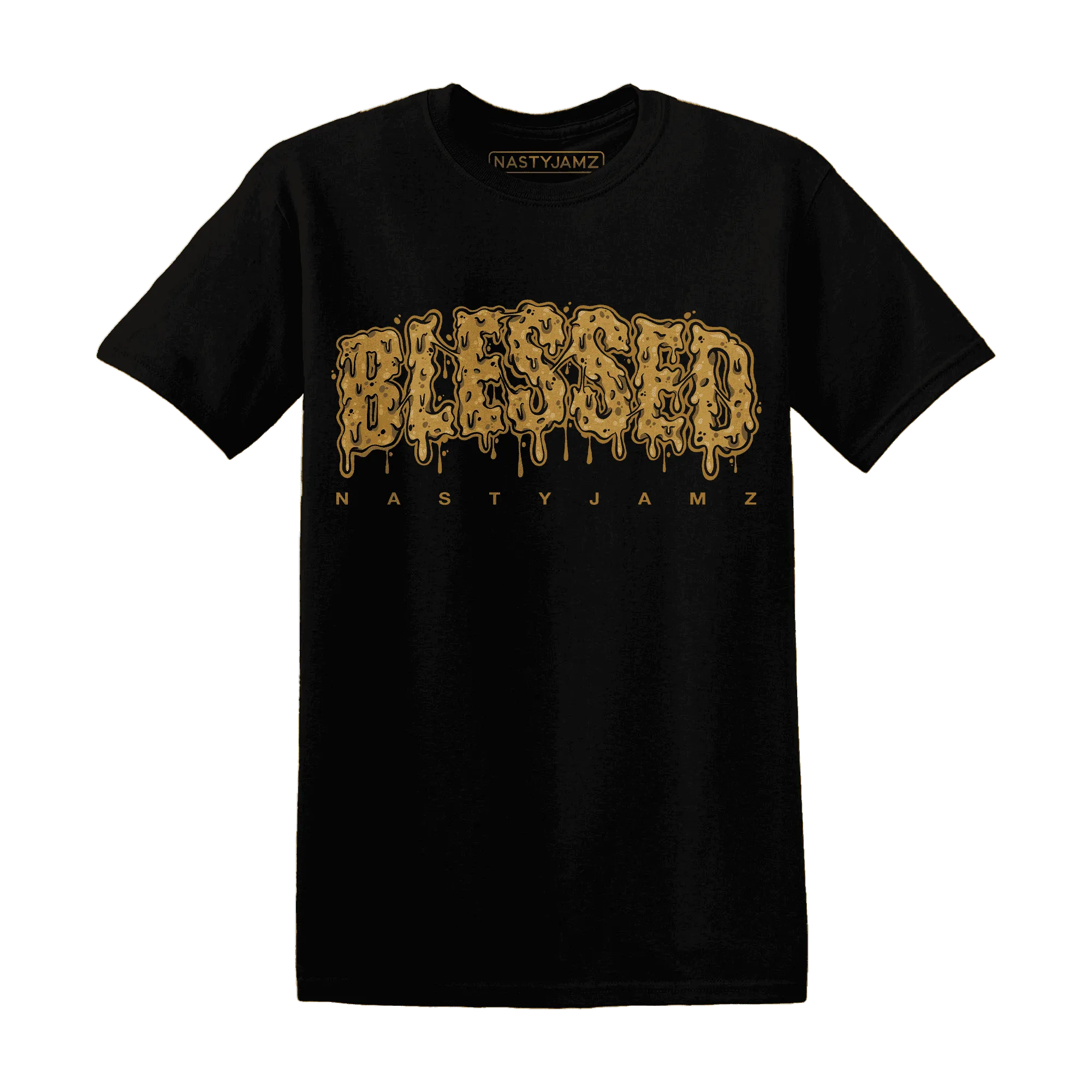 Wheat-13s-T-Shirt-Match-Blessed-Text