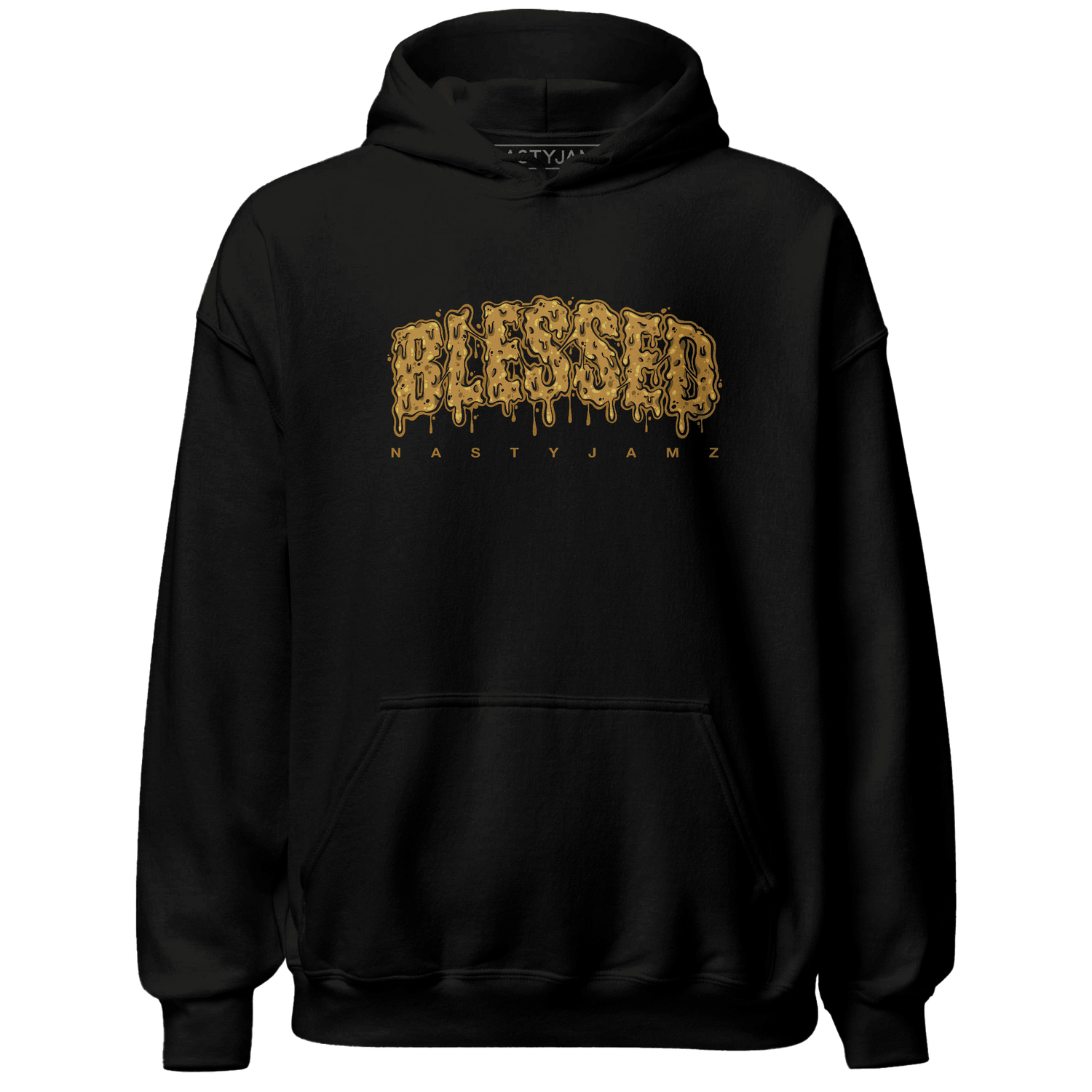 Wheat 13s Hoodie Match Blessed Text - NastyJamz