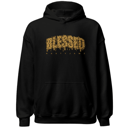 Wheat 13s Hoodie Match Blessed Text - NastyJamz