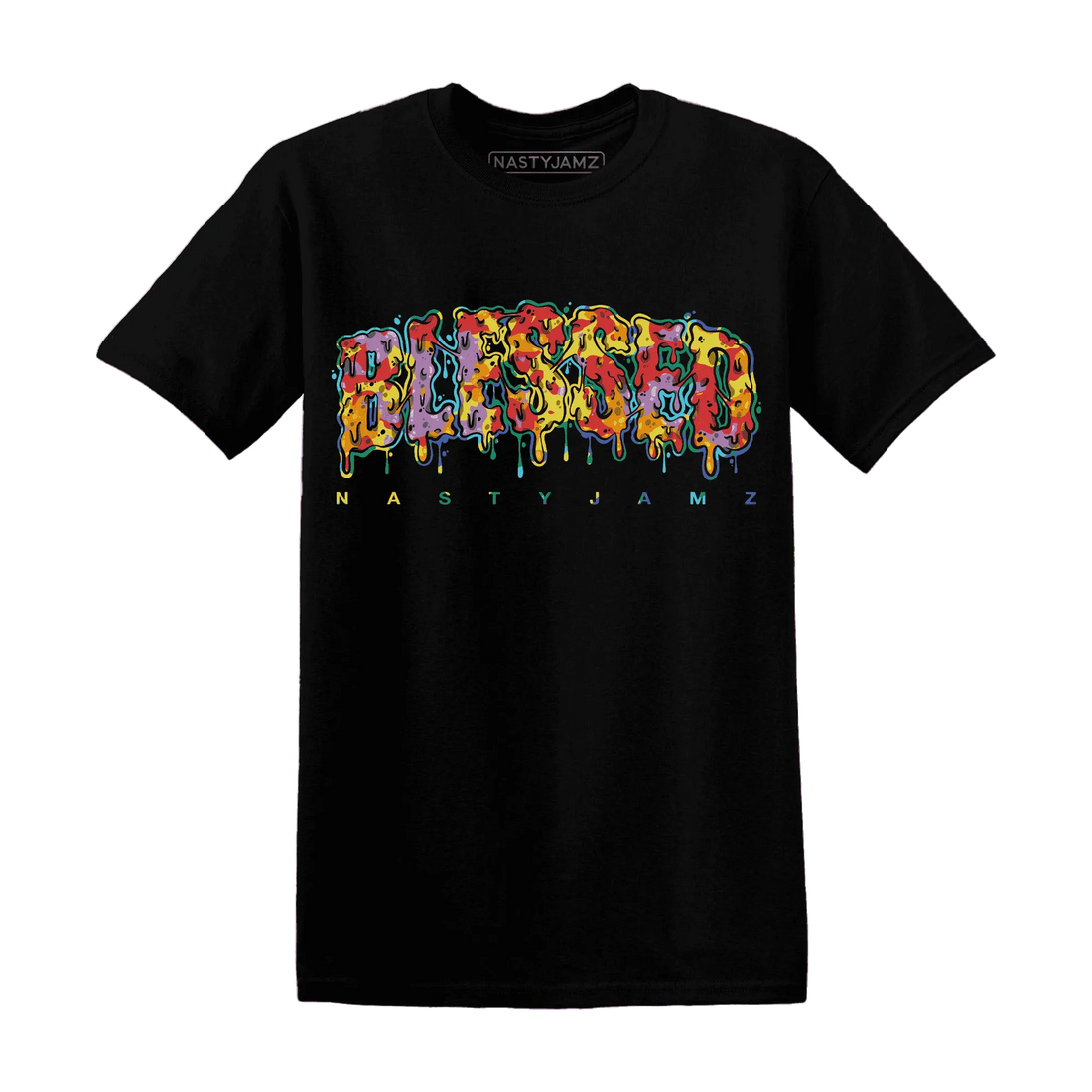 Mid-GS-Six-Championships-1s-T-Shirt-Match-Blessed-Text