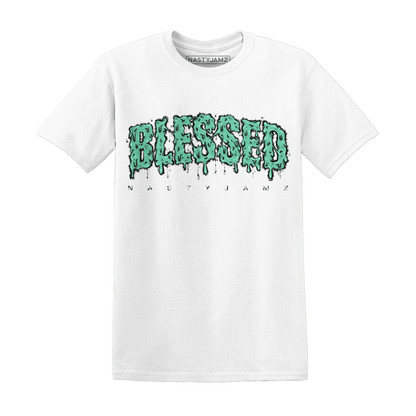 Green-Glow-3s-T-Shirt-Match-Blessed-Text