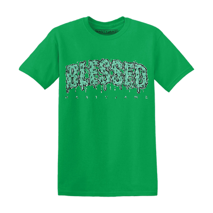 Green-Glow-3s-T-Shirt-Match-Blessed-Text