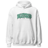 Green Glow 3s Hoodie Match Blessed Text - NastyJamz