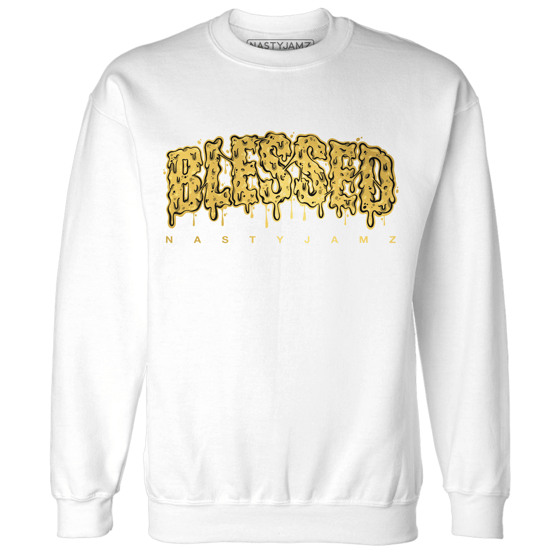 Sail 4s Sweatshirt Match Blessed Text - NastyJamz