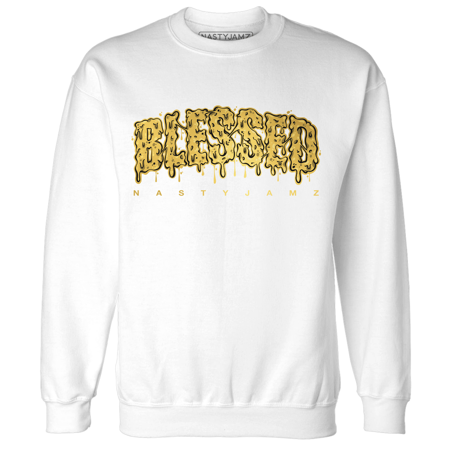 Sail 4s Sweatshirt Match Blessed Text - NastyJamz