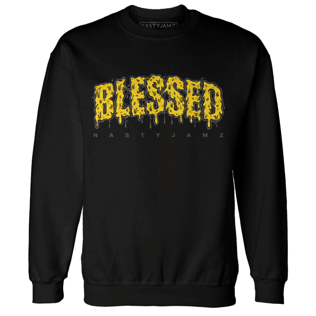 Thunder 4s Sweatshirt Match Blessed Text - NastyJamz