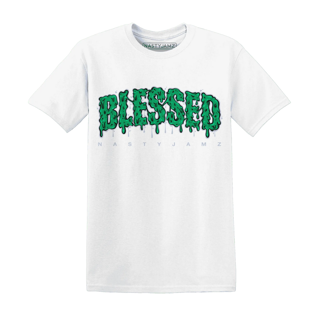 Lucky-Green-5s-T-Shirt-Match-Blessed-Text