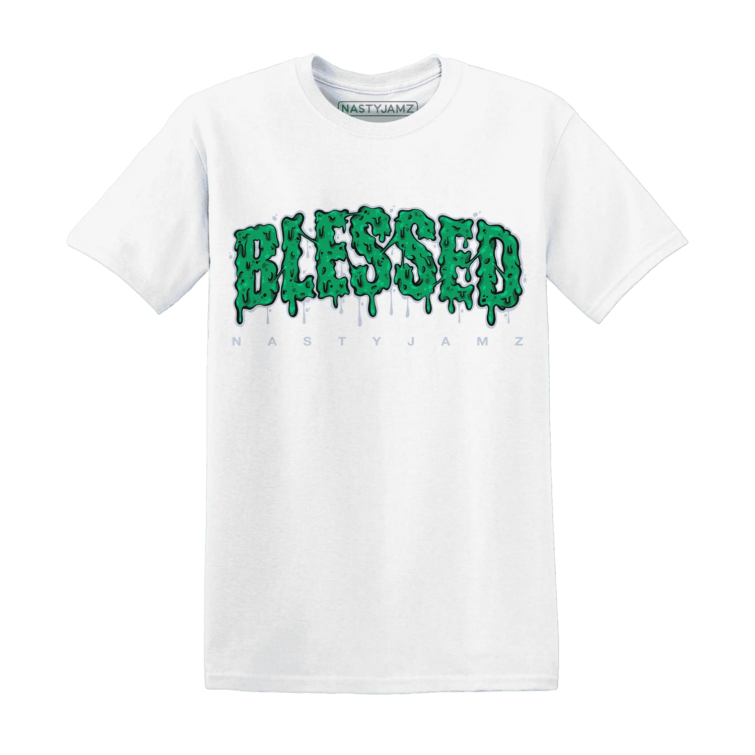 Lucky-Green-5s-T-Shirt-Match-Blessed-Text