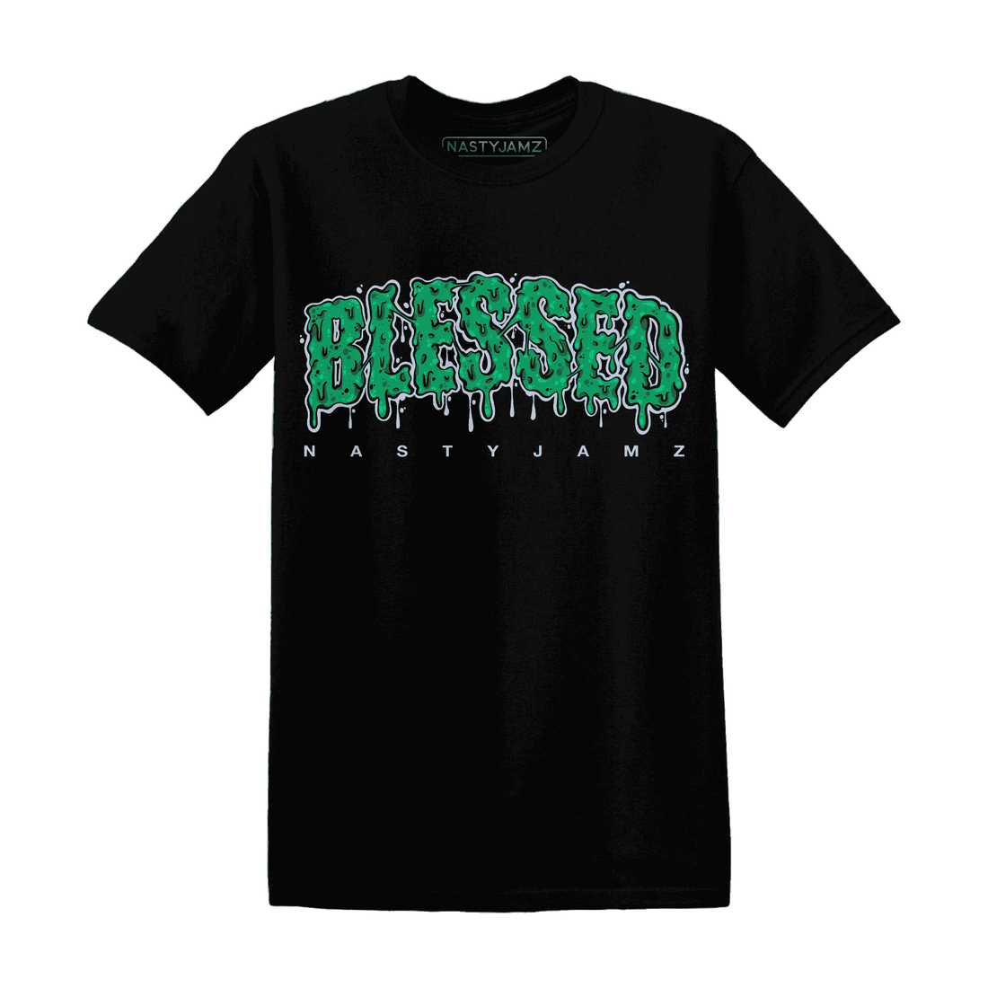 Lucky-Green-5s-T-Shirt-Match-Blessed-Text