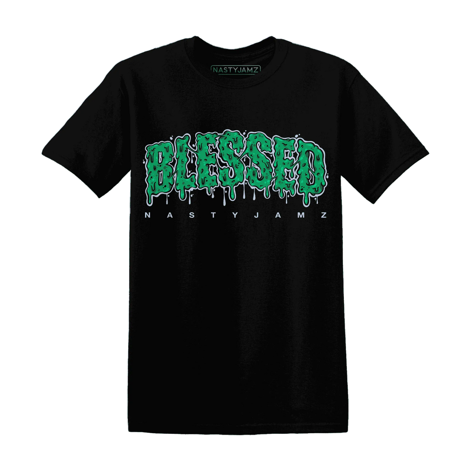 Lucky-Green-5s-T-Shirt-Match-Blessed-Text