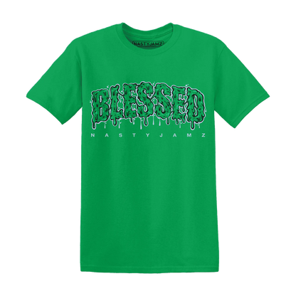 Lucky-Green-5s-T-Shirt-Match-Blessed-Text