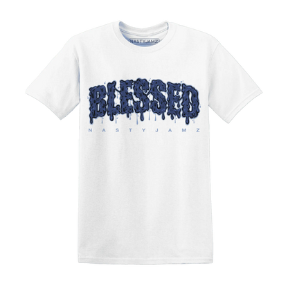 Midnight-Navy-5s-T-Shirt-Match-Blessed-Text