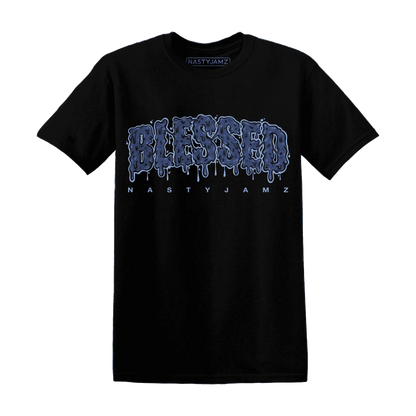 Midnight-Navy-5s-T-Shirt-Match-Blessed-Text