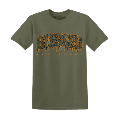 Olive-5s-T-Shirt-Match-Blessed-Text