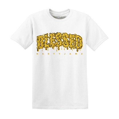 Yellow-Ochre-6s-T-Shirt-Match-Blessed-Text