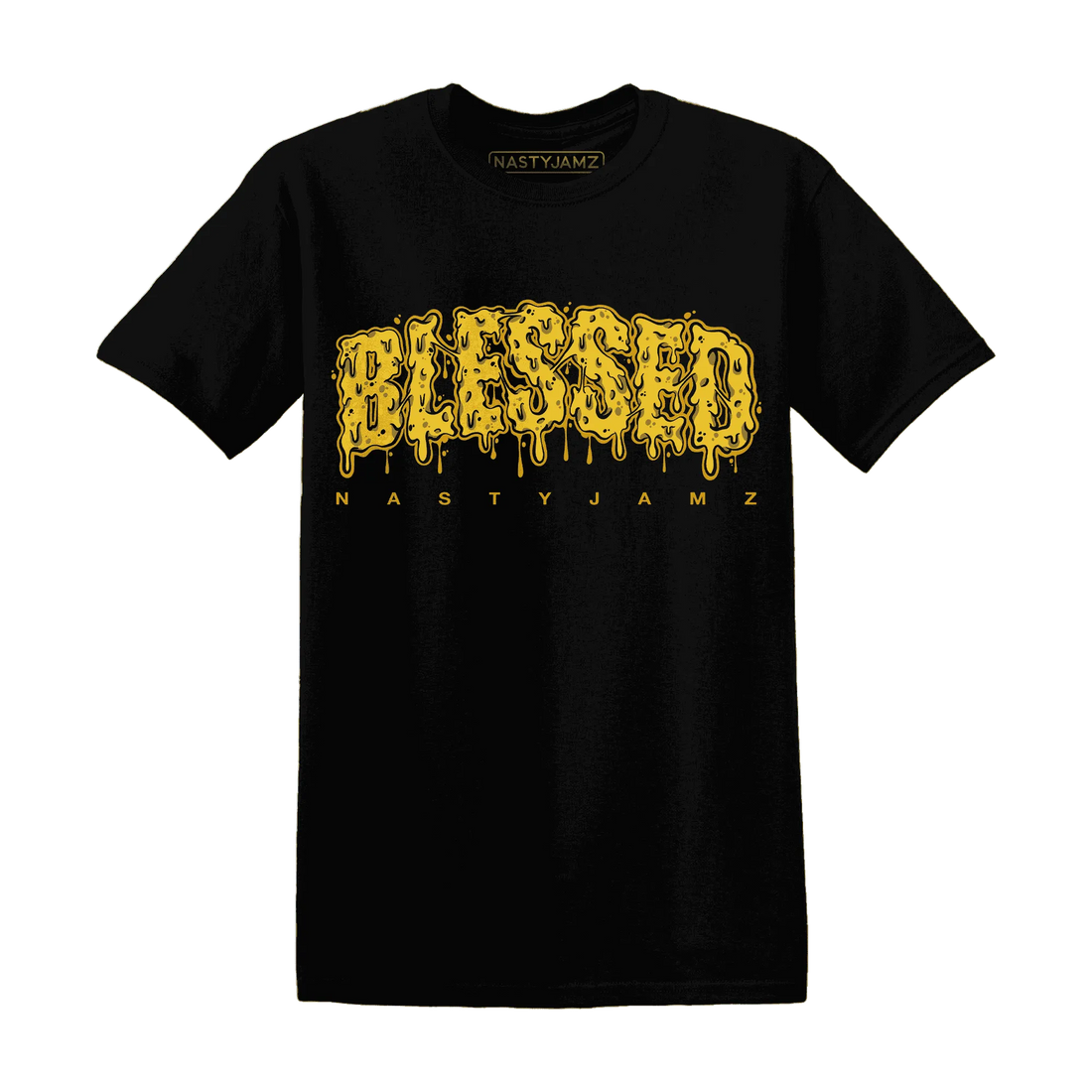 Yellow-Ochre-6s-T-Shirt-Match-Blessed-Text