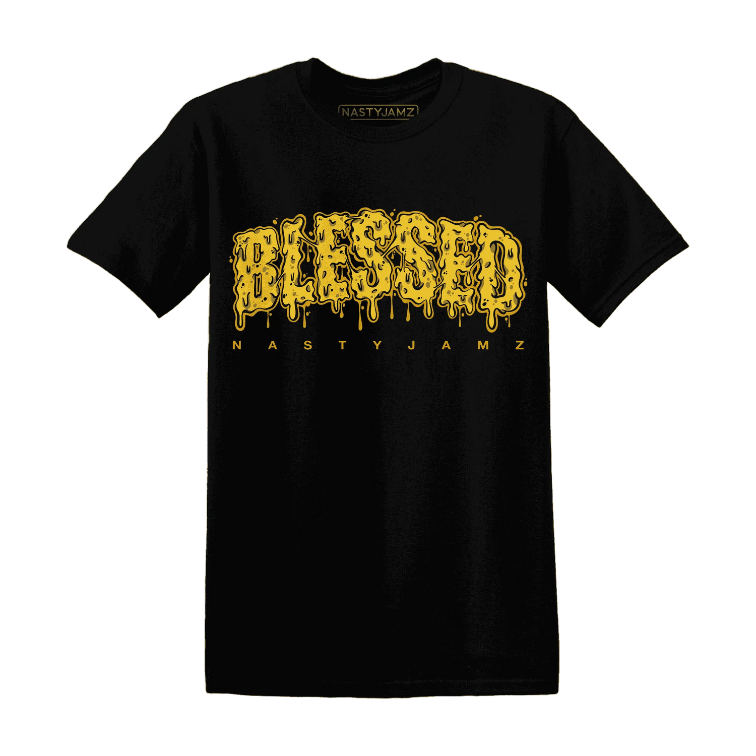 Yellow-Ochre-6s-T-Shirt-Match-Blessed-Text