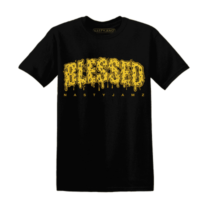 Yellow-Ochre-6s-T-Shirt-Match-Blessed-Text