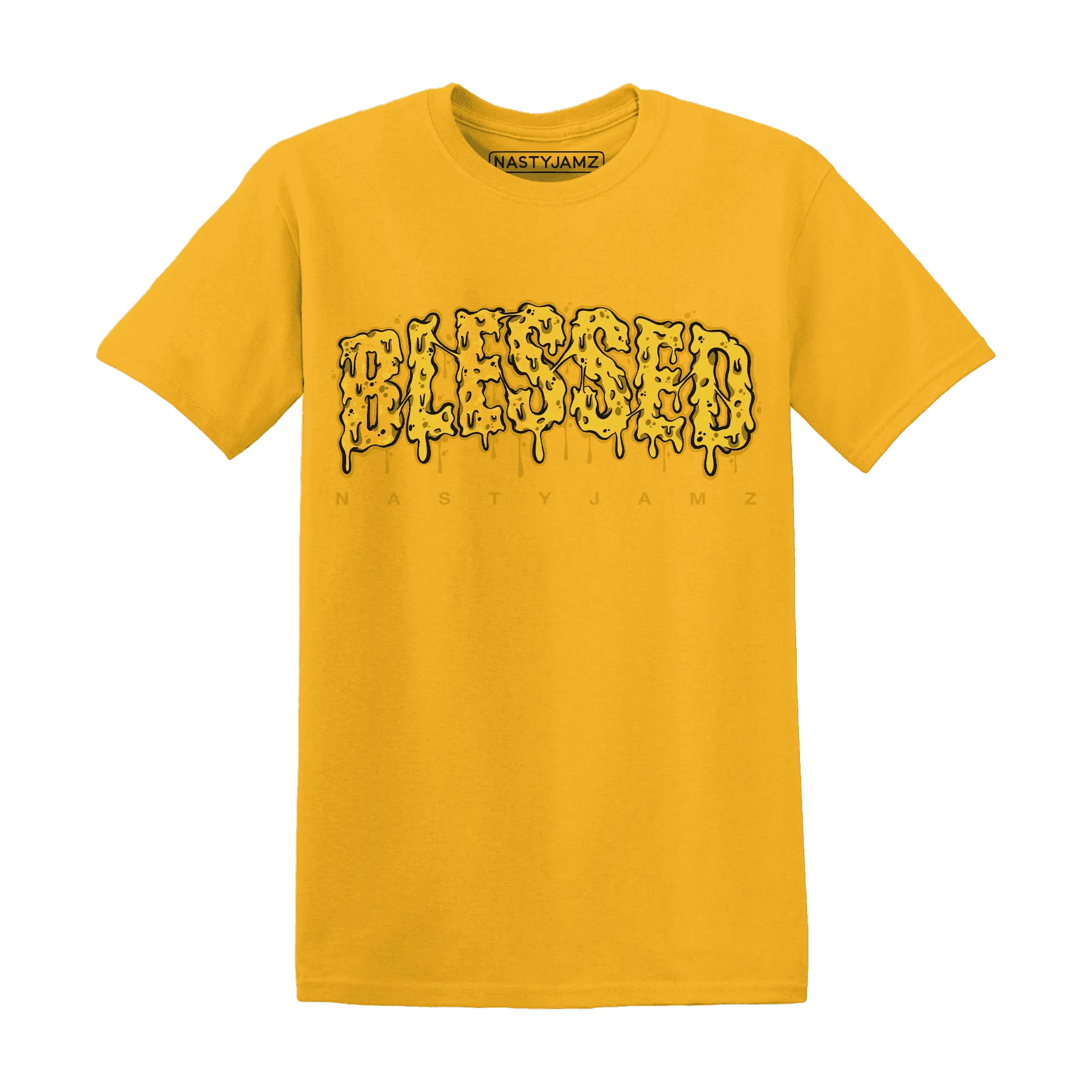 Yellow-Ochre-6s-T-Shirt-Match-Blessed-Text