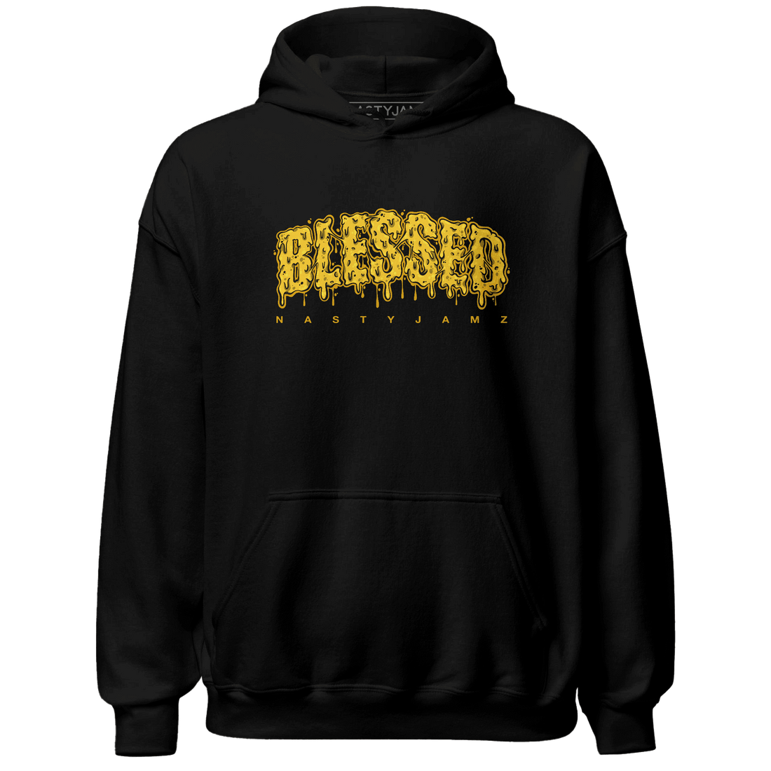 Yellow Ochre 6s Hoodie Match Blessed Text - NastyJamz