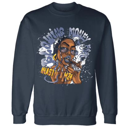 Low-Diffused-Blue-11s-Sweatshirt-Match-Blowing-Money-Fast-Girl