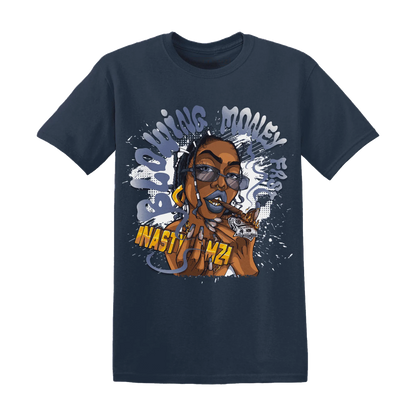 Low-Diffused-Blue-11s-T-Shirt-Match-Blowing-Money-Fast-Girl
