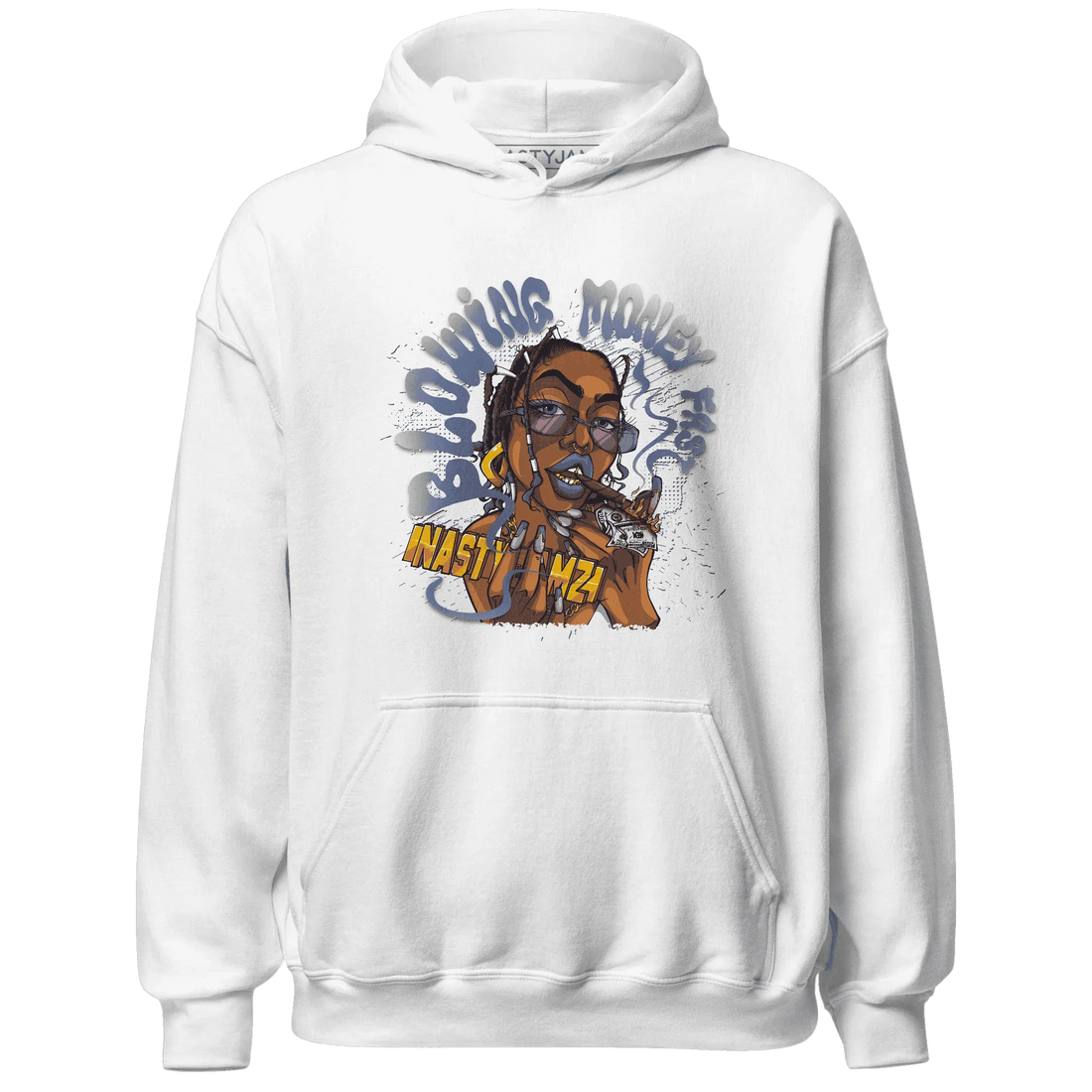 Low-Diffused-Blue-11s-Hoodie-Match-Blowing-Money-Fast-Girl