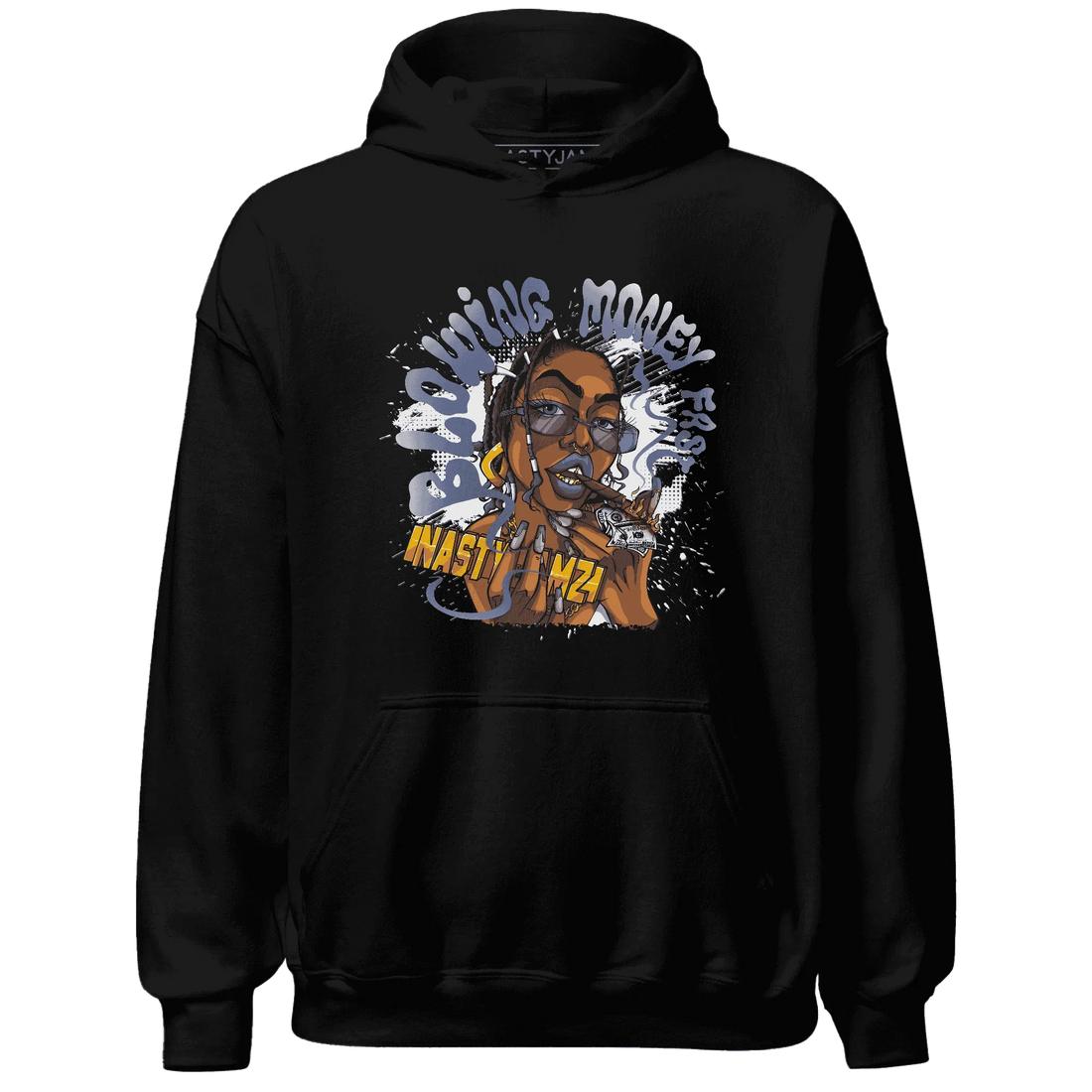 Low-Diffused-Blue-11s-Hoodie-Match-Blowing-Money-Fast-Girl