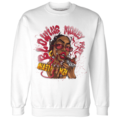 Retro Red Taxi 12s Sweatshirt Match Blowing Money Fast Girl - NastyJamz