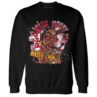 Retro Red Taxi 12s Sweatshirt Match Blowing Money Fast Girl - NastyJamz