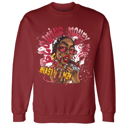 Retro Red Taxi 12s Sweatshirt Match Blowing Money Fast Girl - NastyJamz