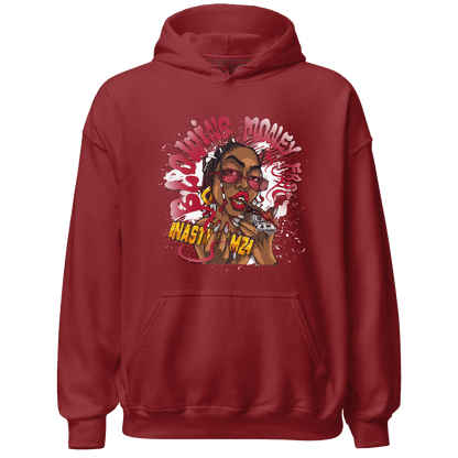 Retro Red Taxi 12s Hoodie Match Blowing Money Fast Girl - NastyJamz