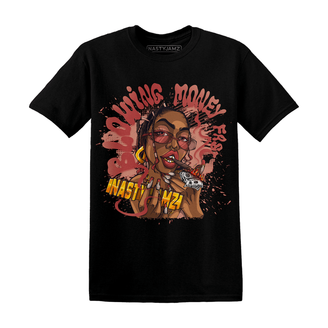 Dune Red 13s T Shirt Match Blowing Money Fast Girl - NastyJamz