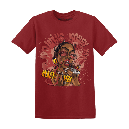 Dune Red 13s T Shirt Match Blowing Money Fast Girl - NastyJamz