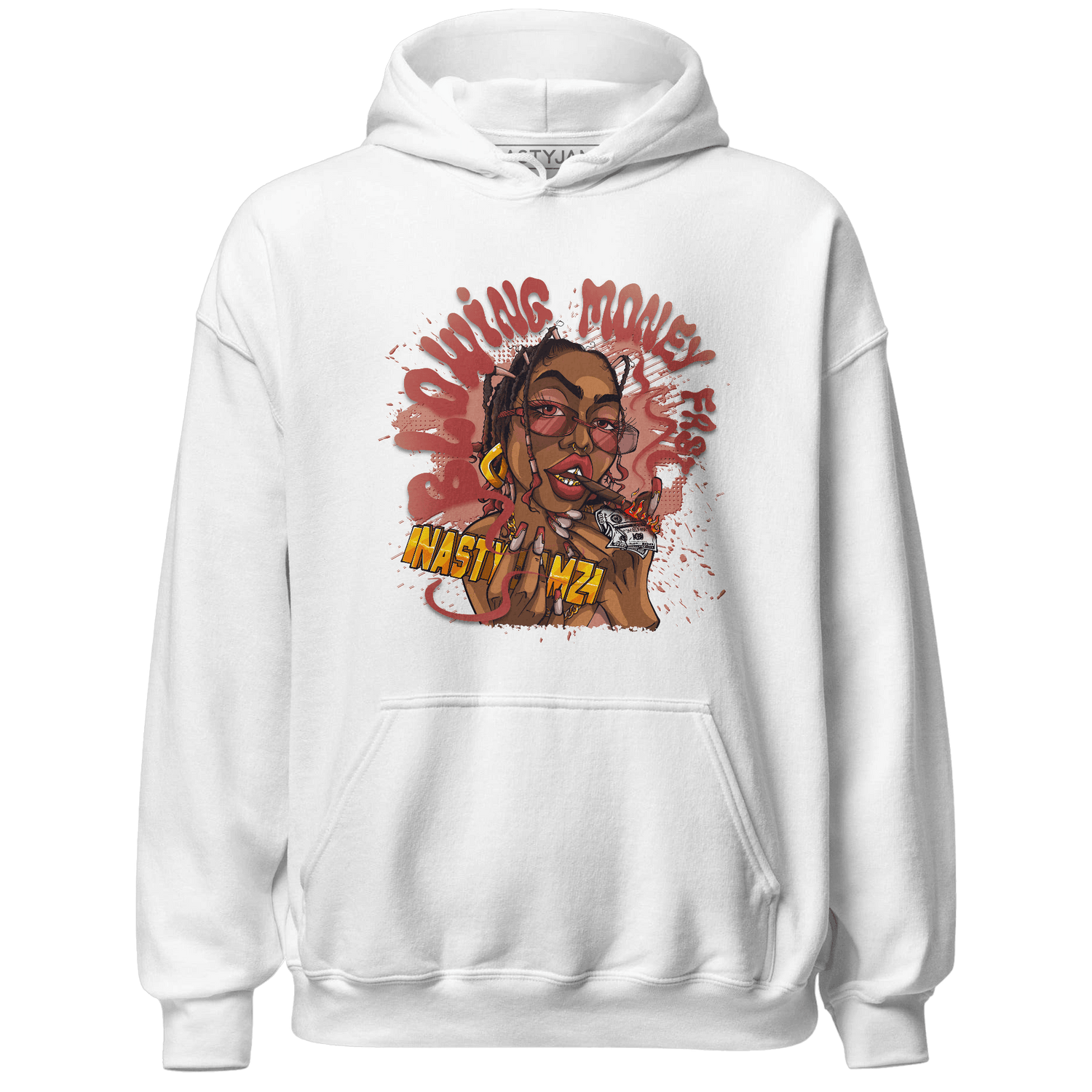 Dune Red 13s Hoodie Match Blowing Money Fast Girl - NastyJamz