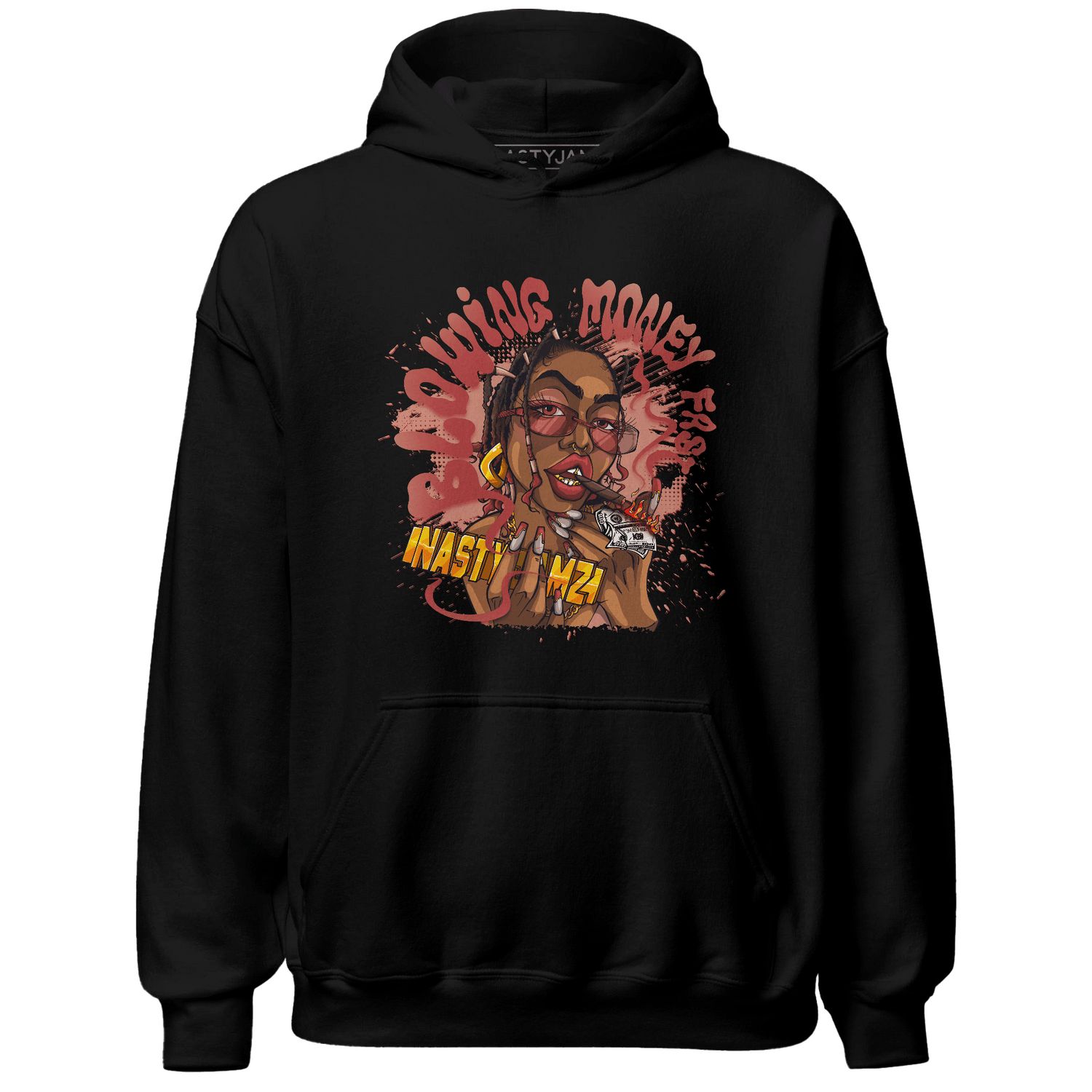 Dune Red 13s Hoodie Match Blowing Money Fast Girl - NastyJamz