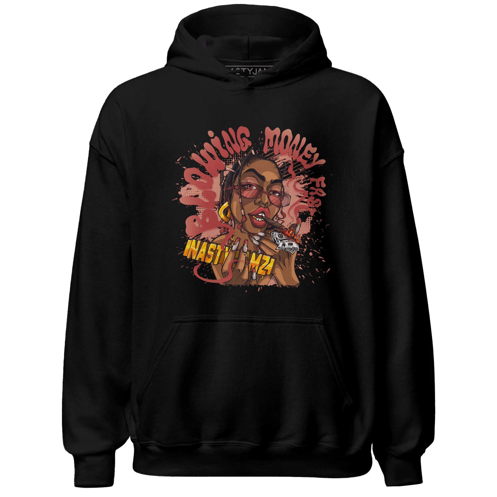 Dune Red 13s Hoodie Match Blowing Money Fast Girl - NastyJamz