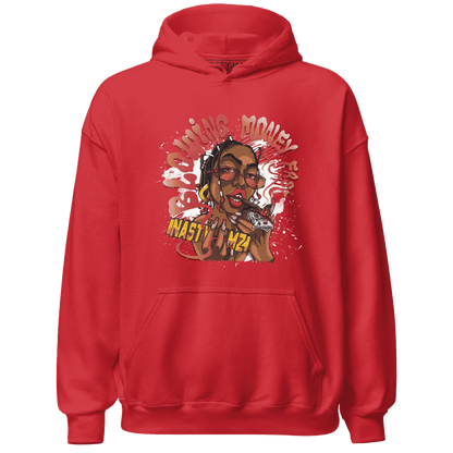 Black-Toe-Reimagined-Red-White-1s-NastyJamz-Hoodie-Match-Blowing-Money-Fast-Girl