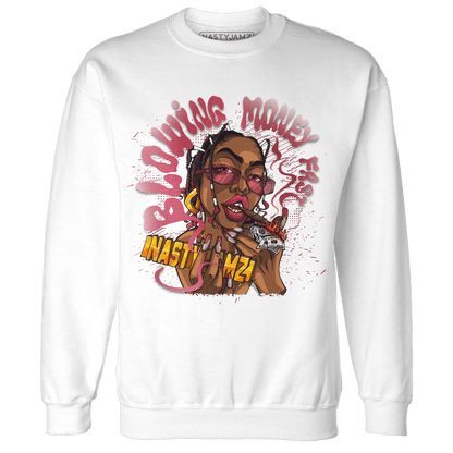 High 85 Metallic Burgundy 1s Sweatshirt Match Blowing Money Fast Girl - NastyJamz