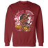High 85 Metallic Burgundy 1s Sweatshirt Match Blowing Money Fast Girl - NastyJamz