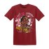 High 85 Metallic Burgundy 1s T Shirt Match Blowing Money Fast Girl - NastyJamz