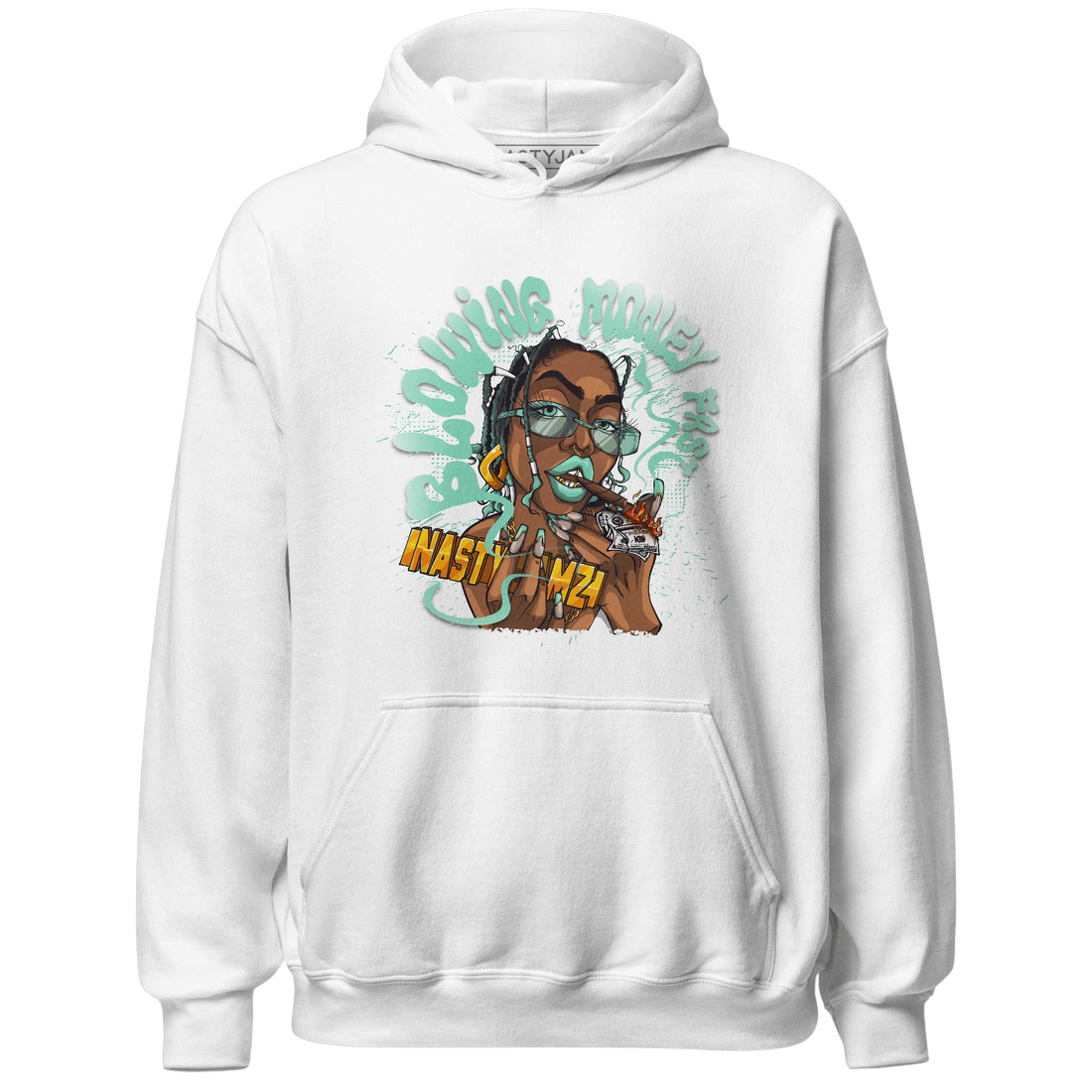 High OG Green Glow 1s Hoodie Match Blowing Money Fast Girl - NastyJamz